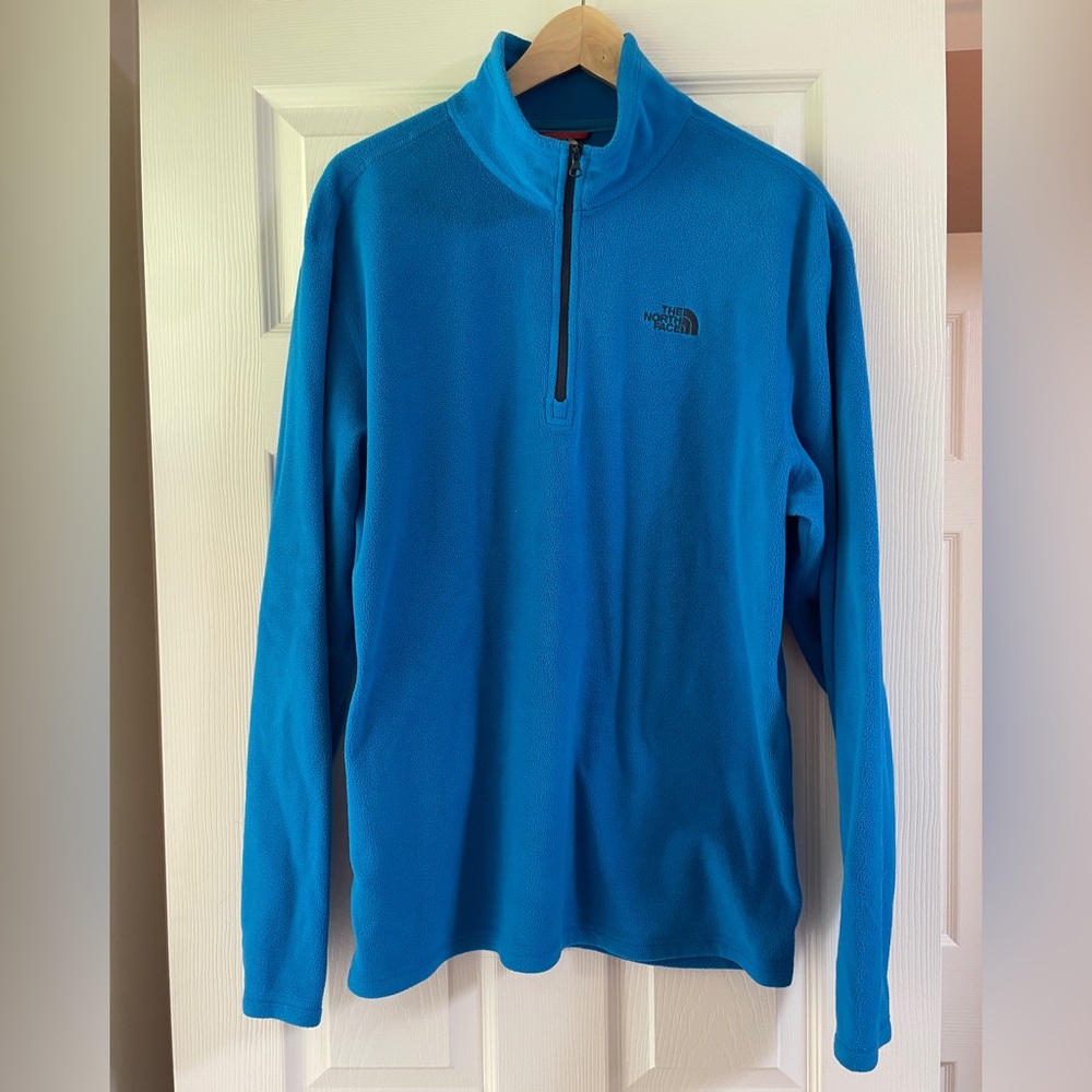 The North Face Bright Blue Fleece Quarter Zip Pullover